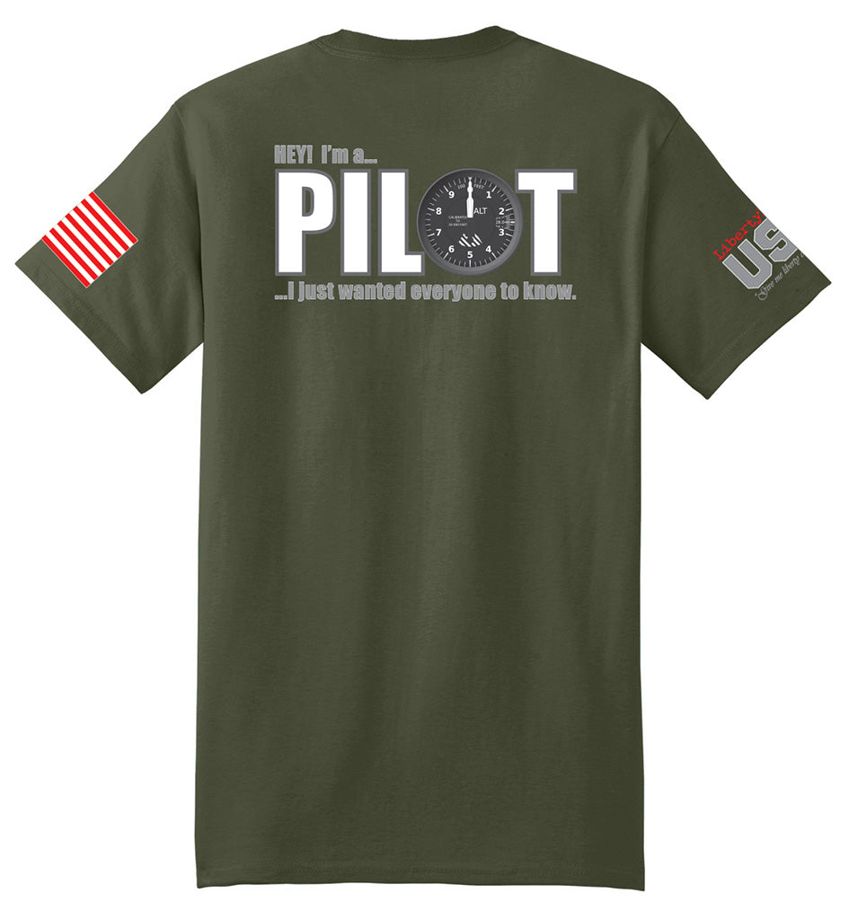 I'm a Pilot (Fatigue Green) - T-Shirt