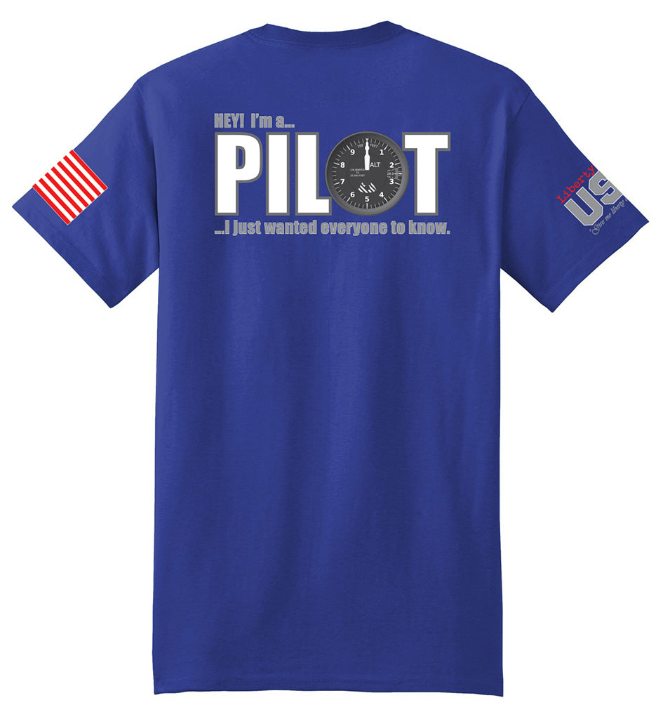 I'm a Pilot (Royal Blue) - T-Shirt