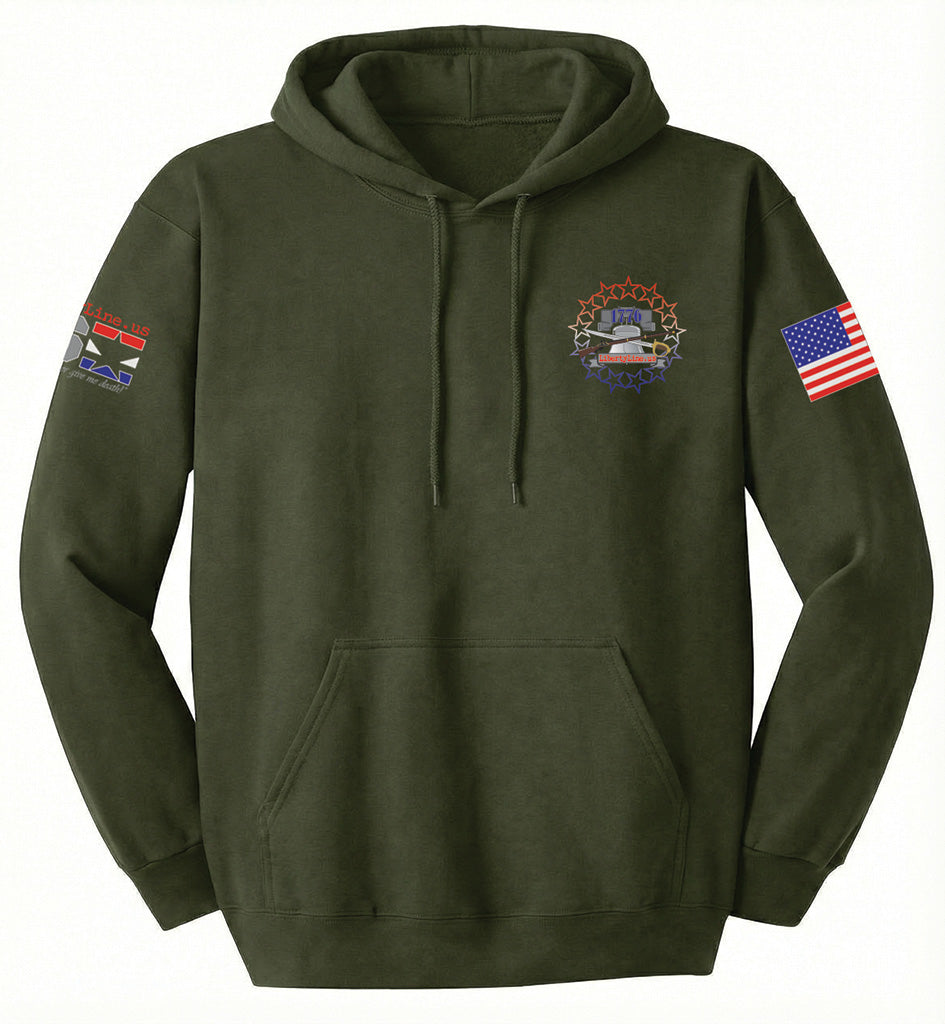 Gadsden Flag Modern (Fatigue Green) - Hoodie