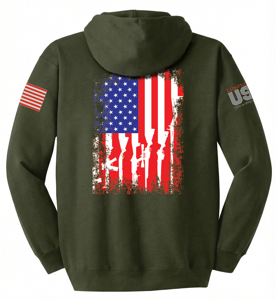 Arms Flag (Fatigue Green) - Hoodie