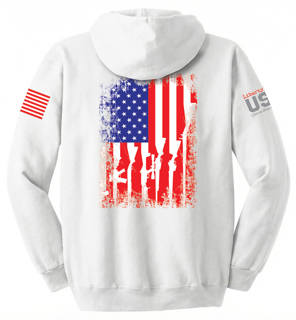 Arms Flag (White) - Hoodie
