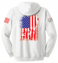 Arms Flag (White) - Hoodie