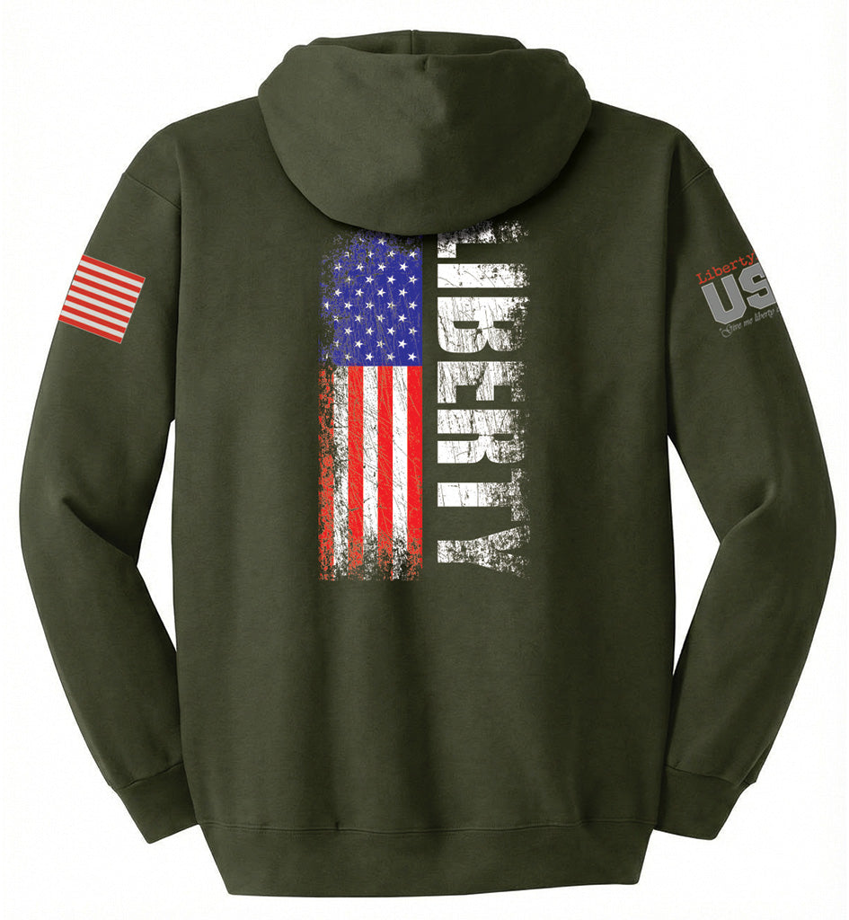 Liberty Flag (Fatigue Green) - Hoodie