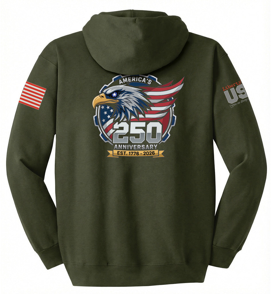 USA 250th American Eagle (Fatigue Green) - Hoodie