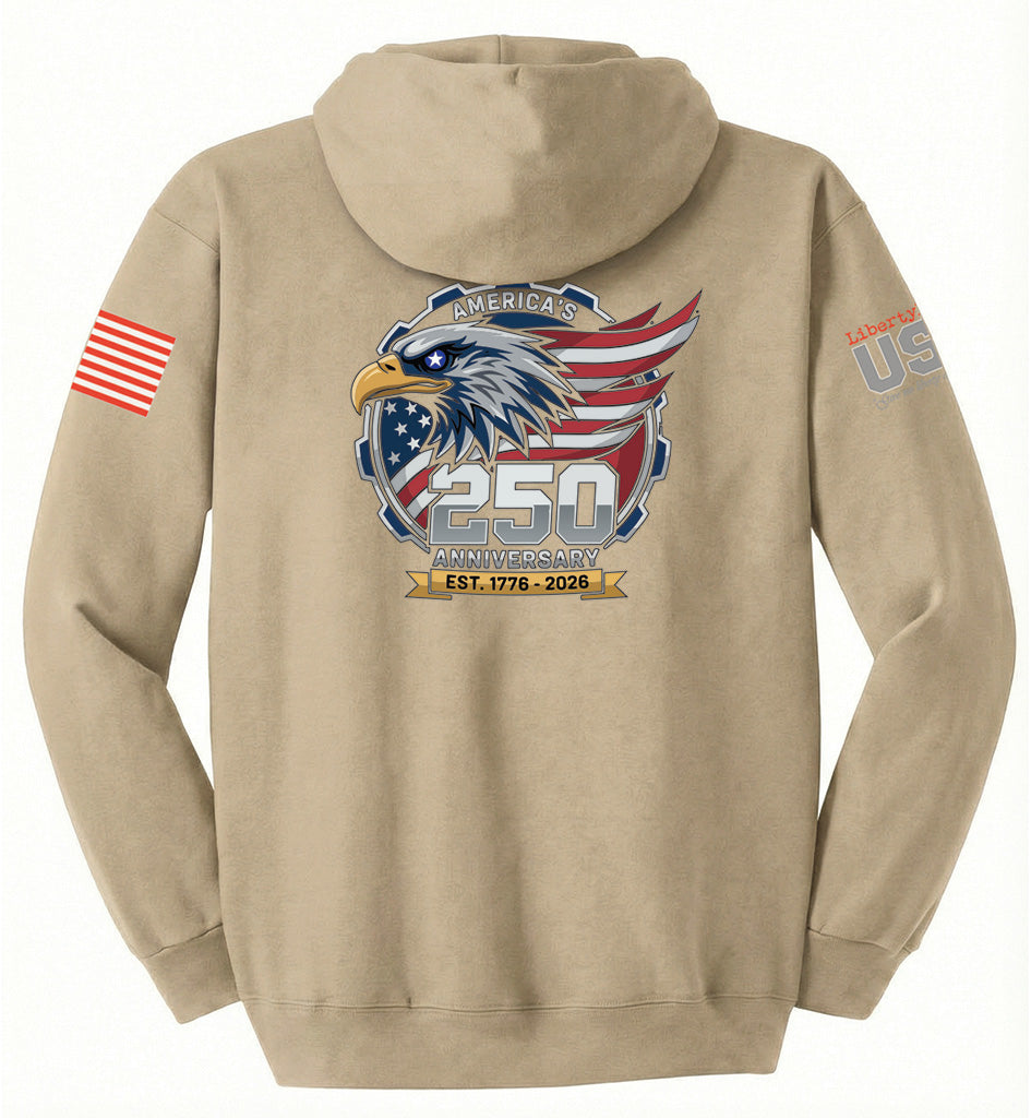 USA 250th American Eagle (Sand) - Hoodie