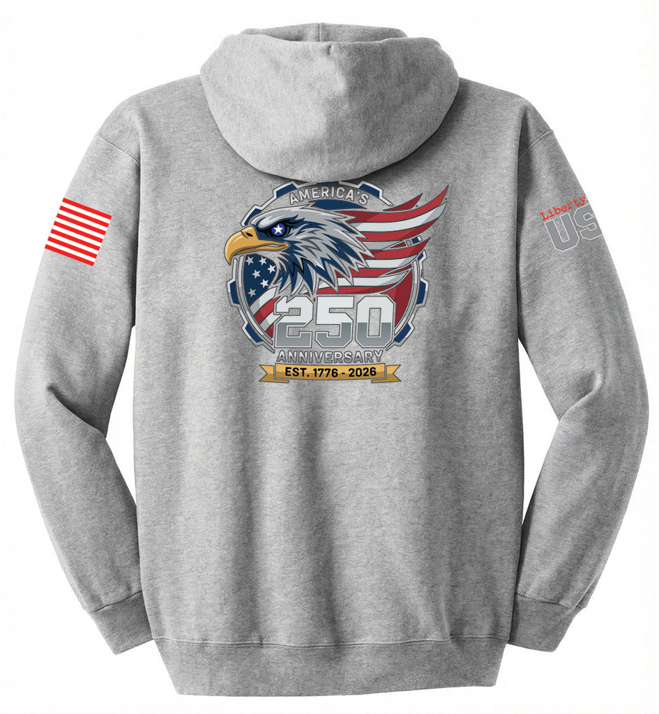 USA 250th American Eagle (Steel) - Hoodie
