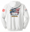 USA 250th American Eagle (White) - Hoodie