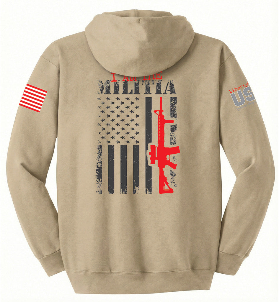I Am The Militia (Sand) - Hoodie