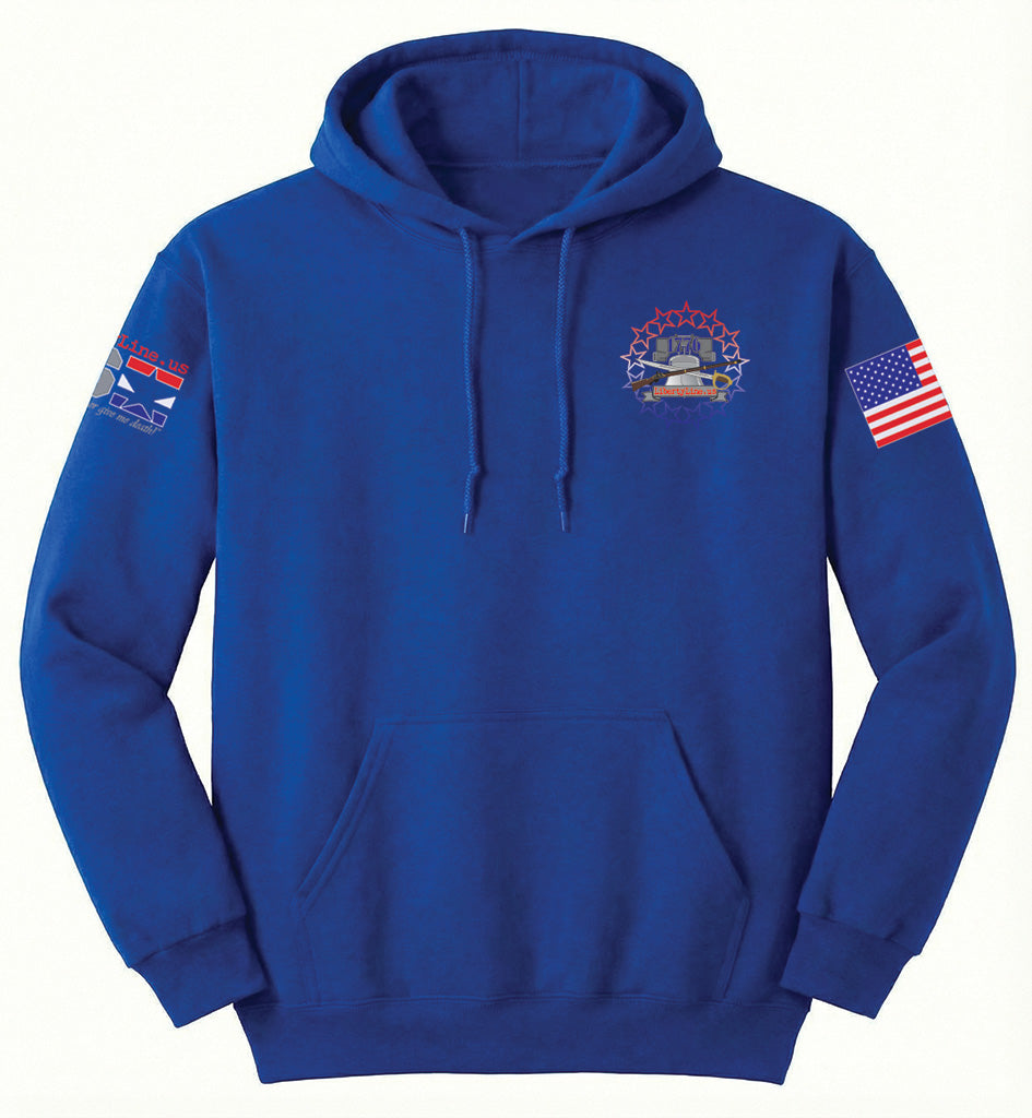 Military Reaper Skull (Royal Blue) - Hoodie