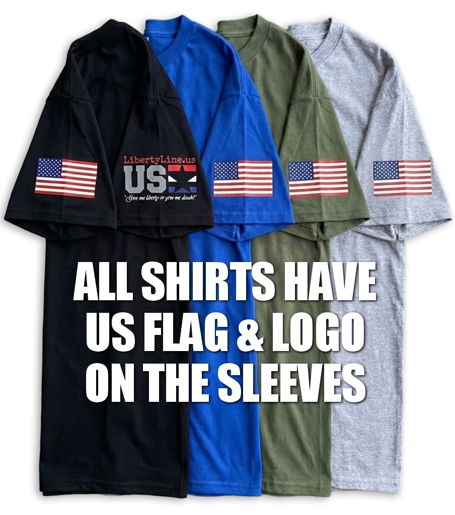 Liberty Flag (Navy) - T-Shirt