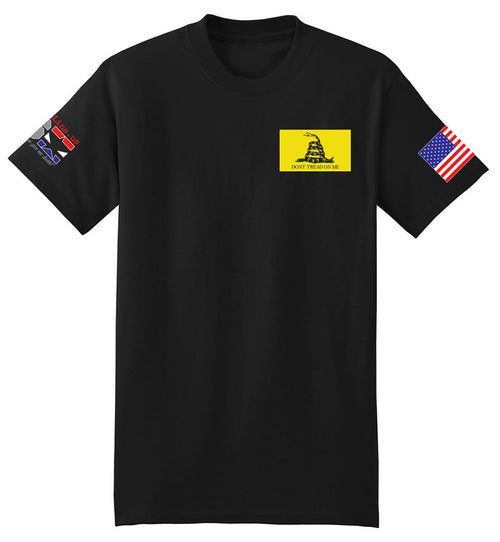 Gadsden Flag Modern (Black) - T-Shirt