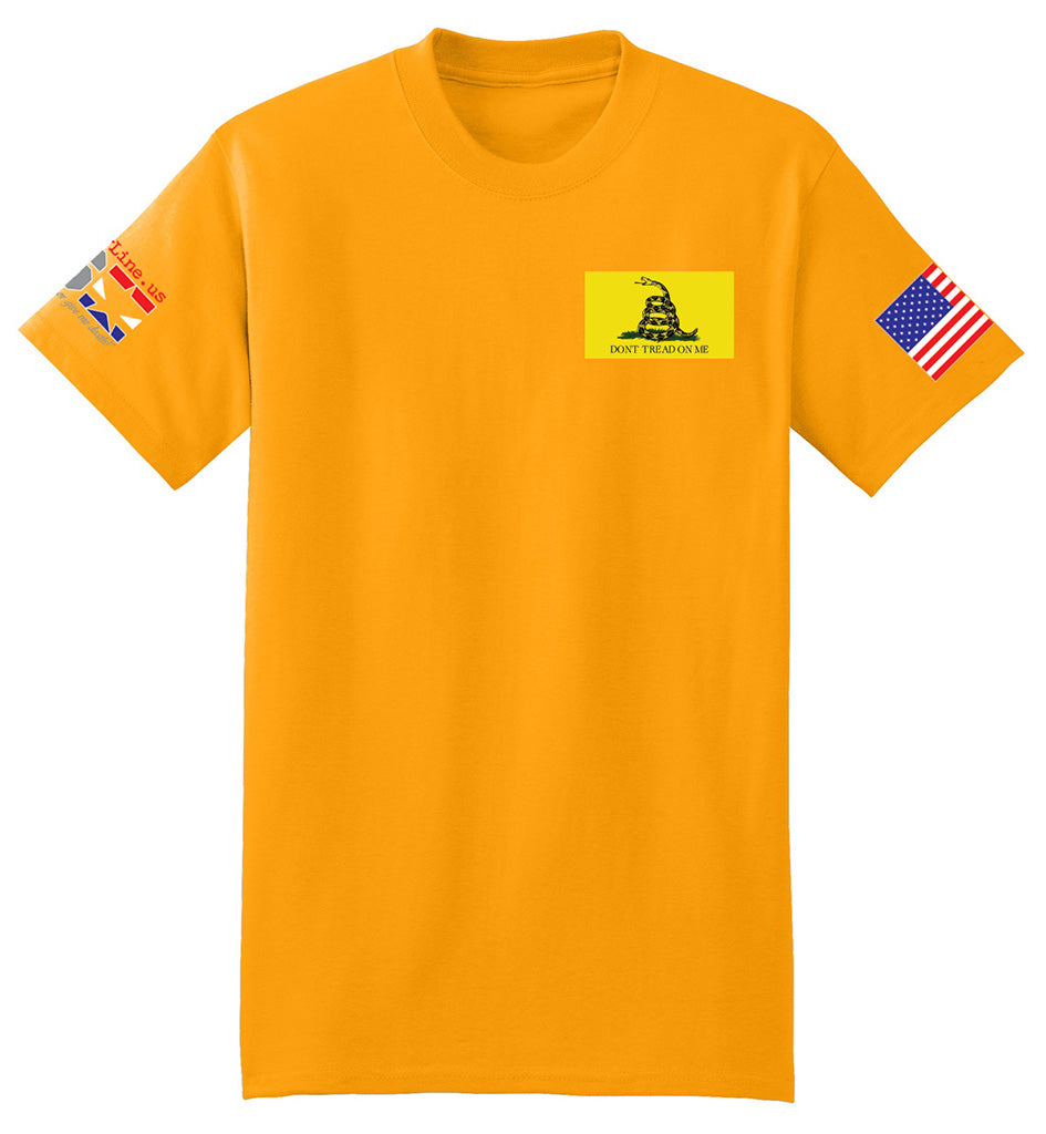 Gadsden Flag Modern (Gold) - T-Shirt