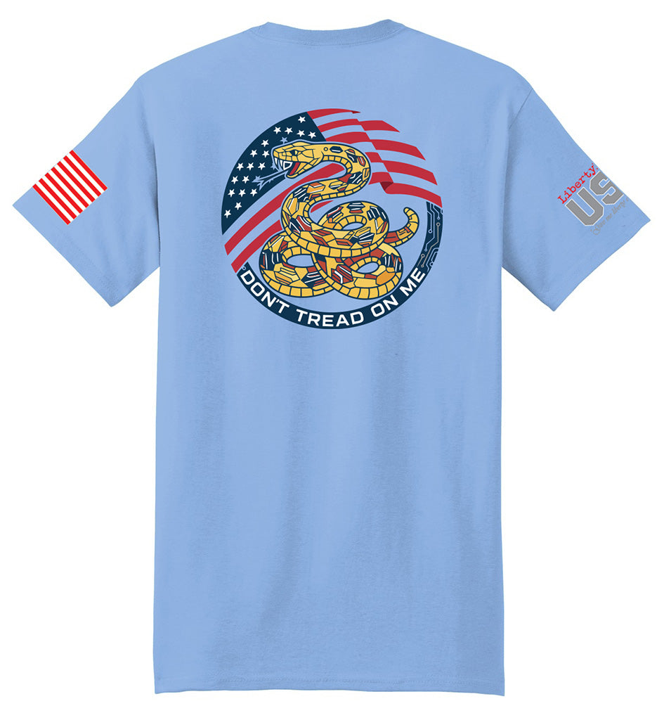 Gadsden Flag Modern (Light Blue) - T-Shirt