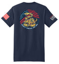 Gadsden Flag Modern (Navy) - T-Shirt