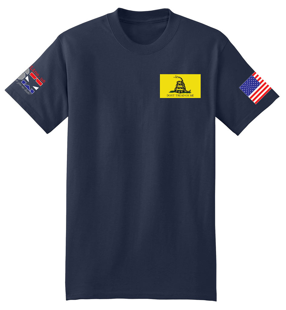 Gadsden Flag Modern (Navy) - T-Shirt