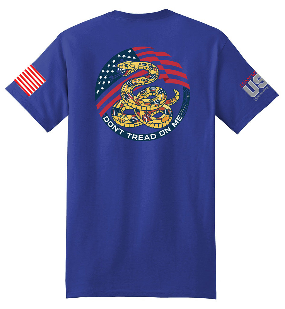 Gadsden Flag Modern (Royal Blue) - T-Shirt