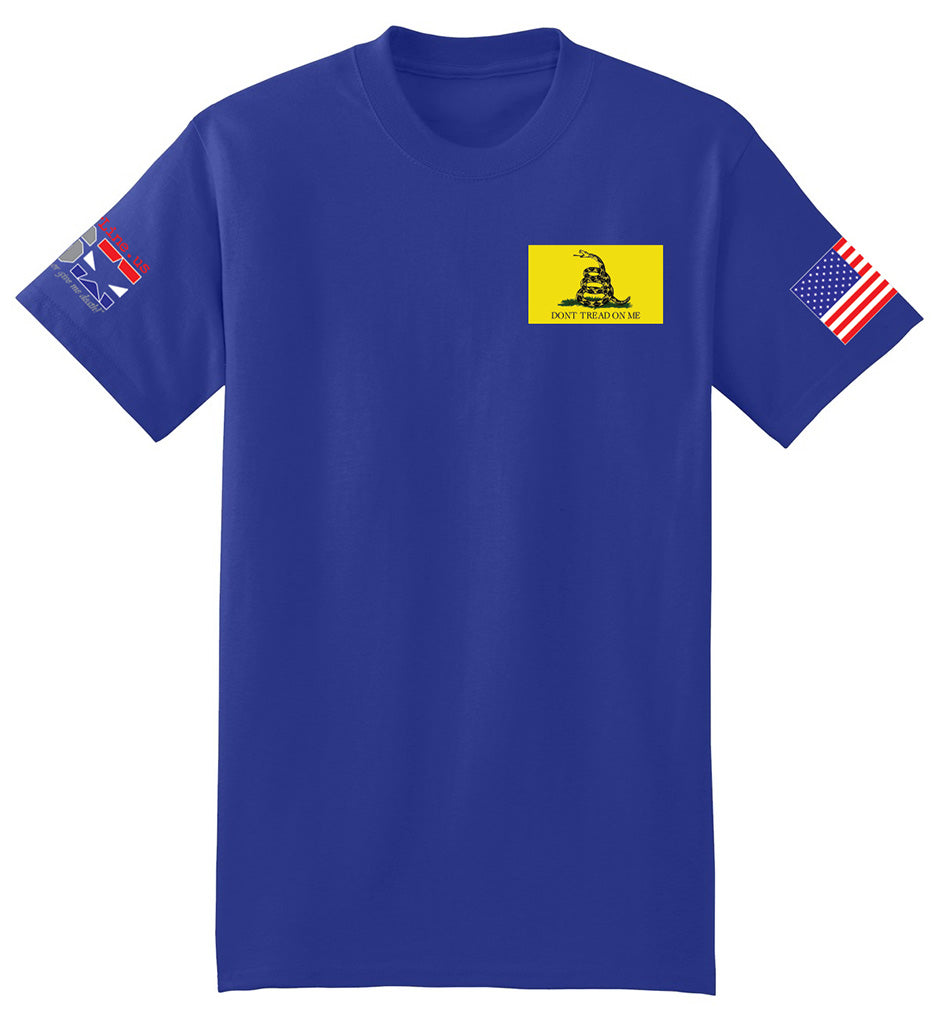Gadsden Flag Modern (Royal Blue) - T-Shirt