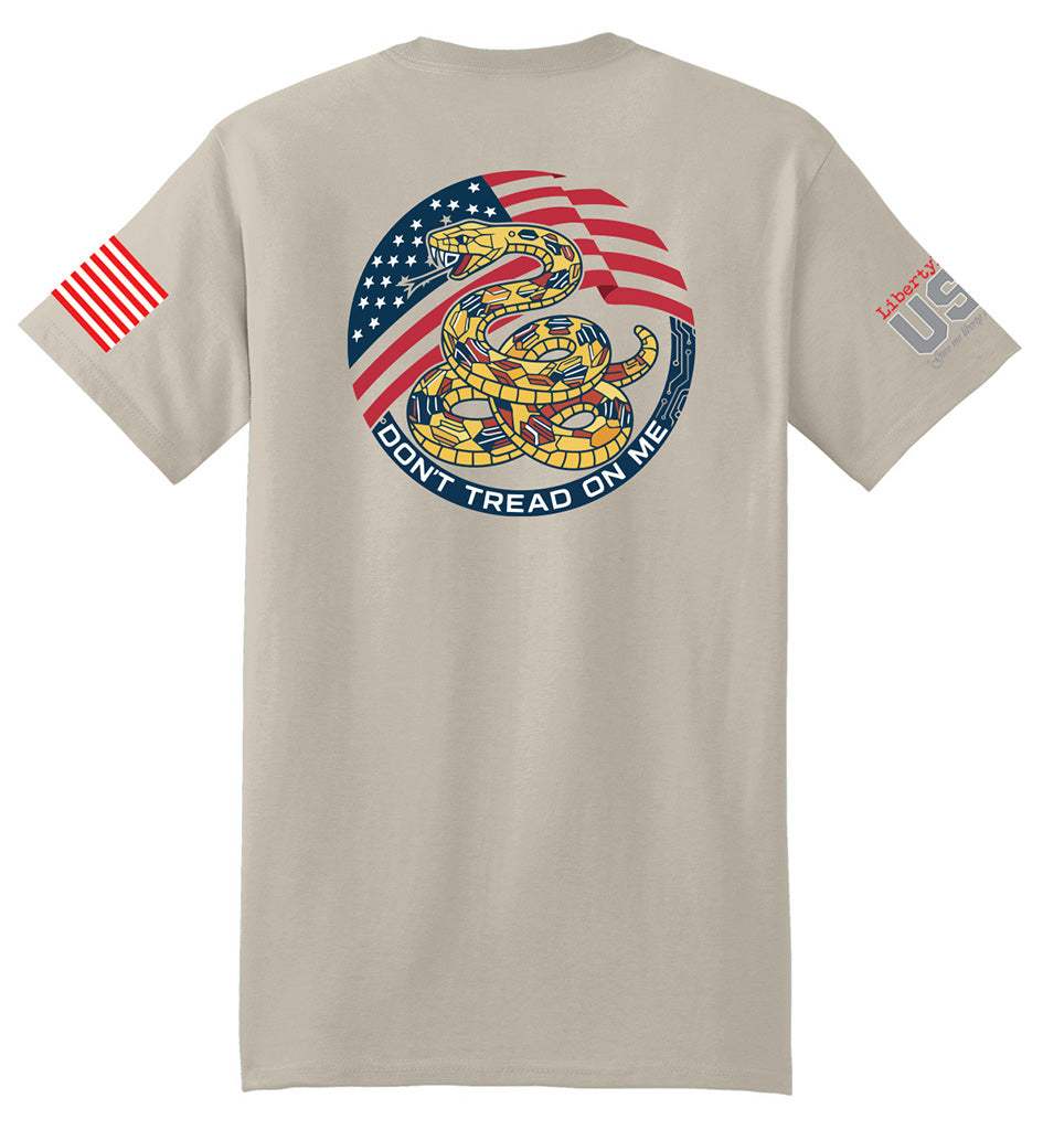 Gadsden Flag Modern (Sand) - T-Shirt