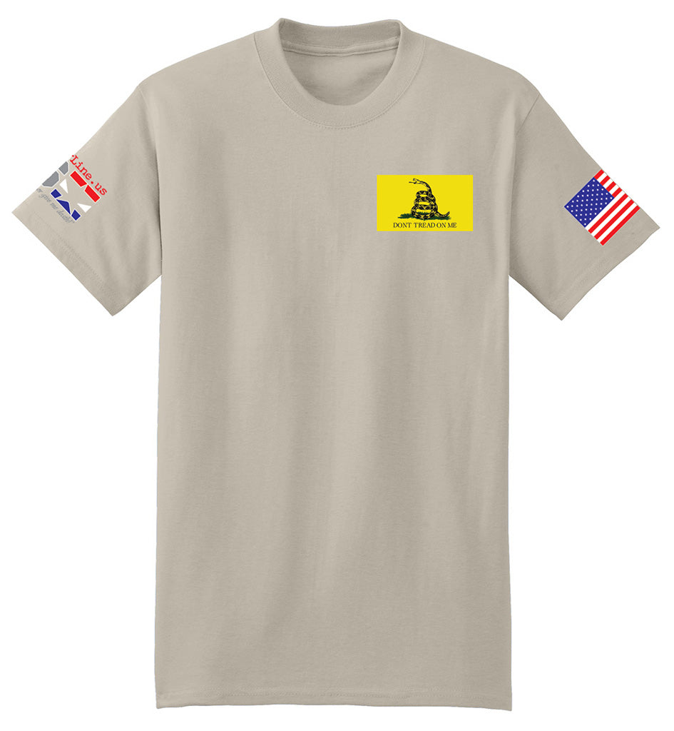 Gadsden Flag Modern (Sand) - T-Shirt