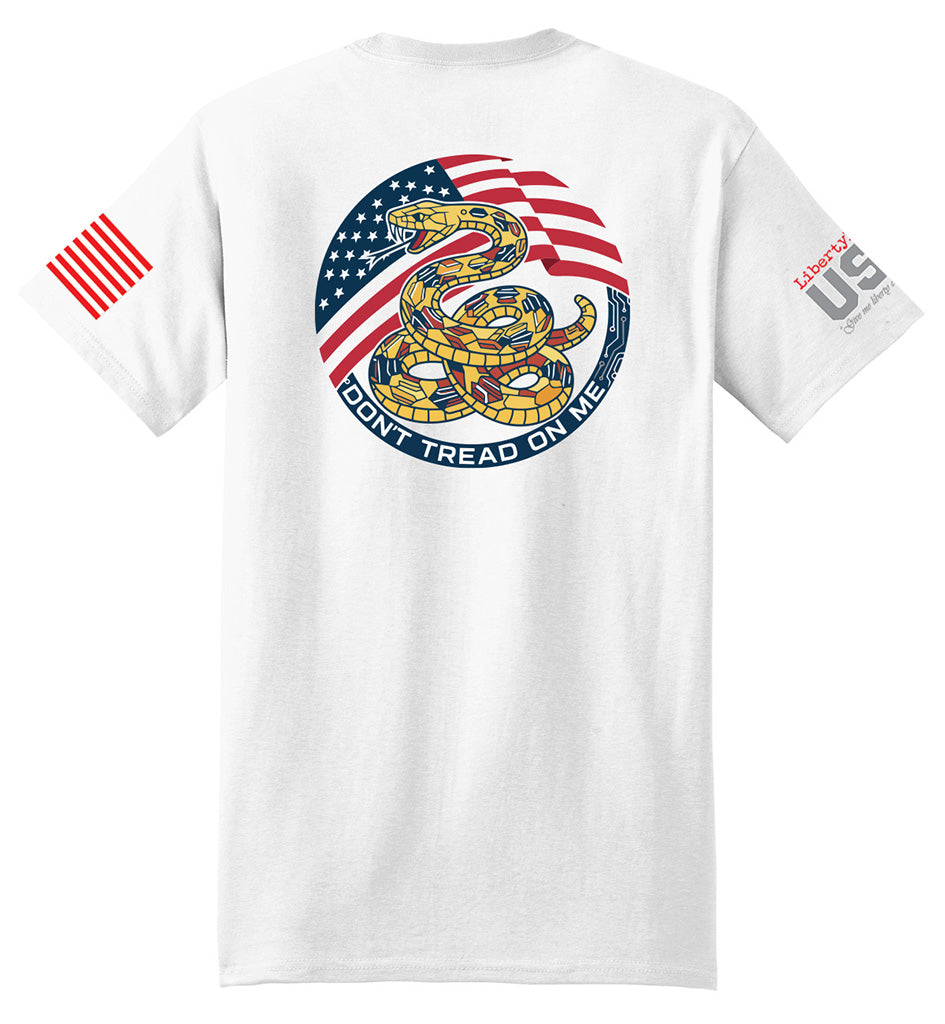 Gadsden Flag Modern (White) - T-Shirt