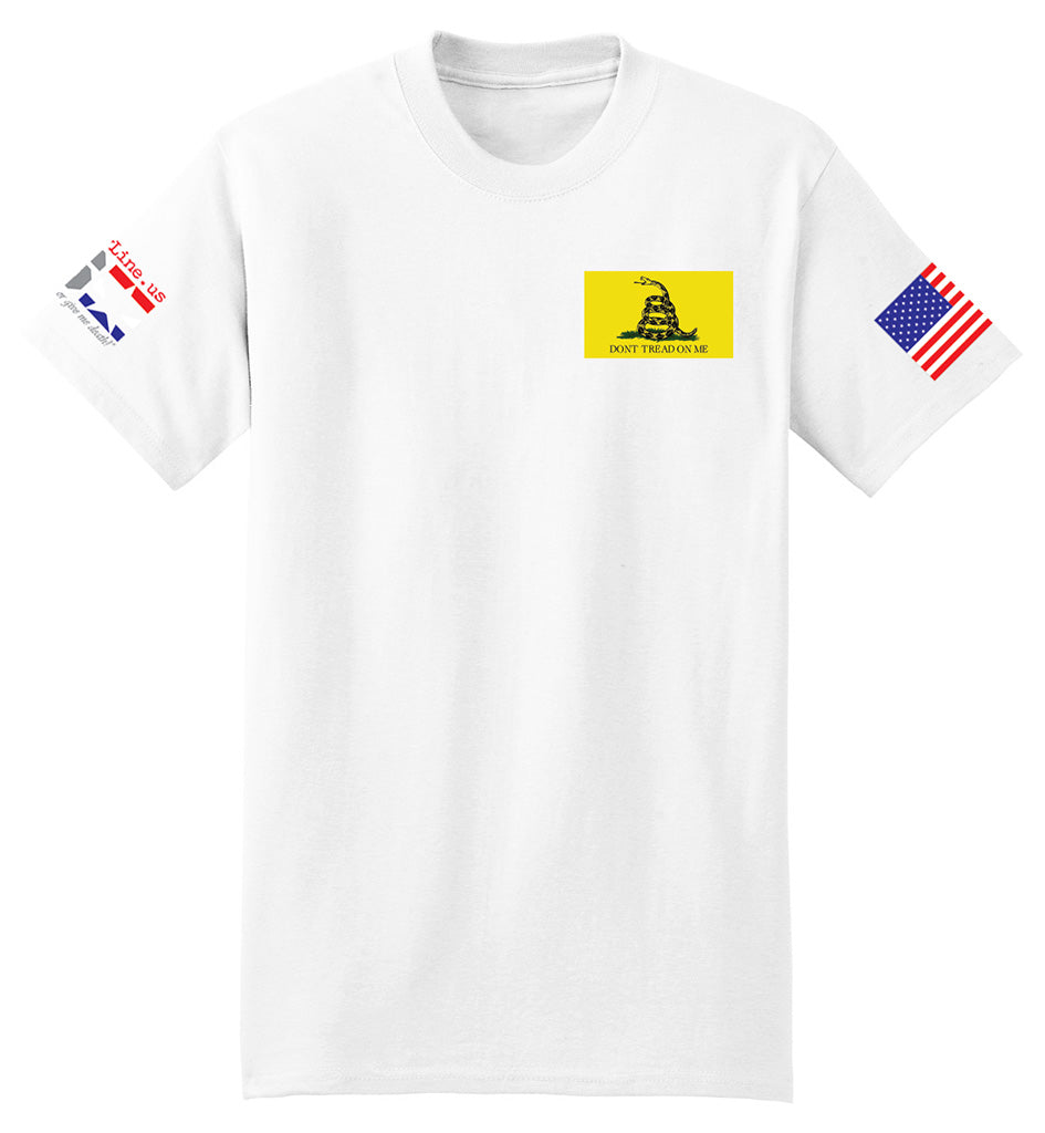 Gadsden Flag Modern (White) - T-Shirt