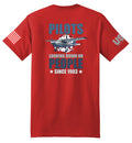 Pilots Looking Down (Red) - T-Shirt