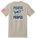 Pilots Looking Down (Sand) - T-Shirt