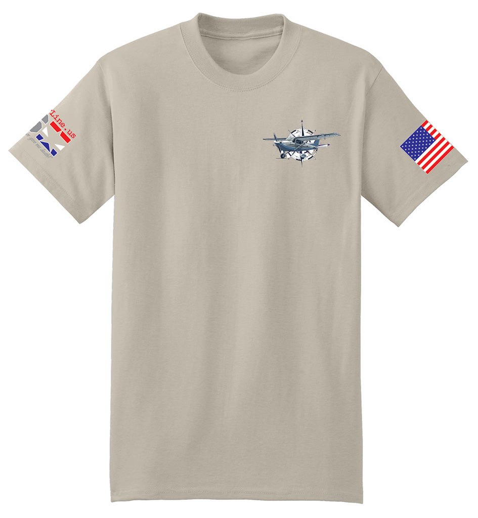 Pilots Looking Down (Sand) - T-Shirt
