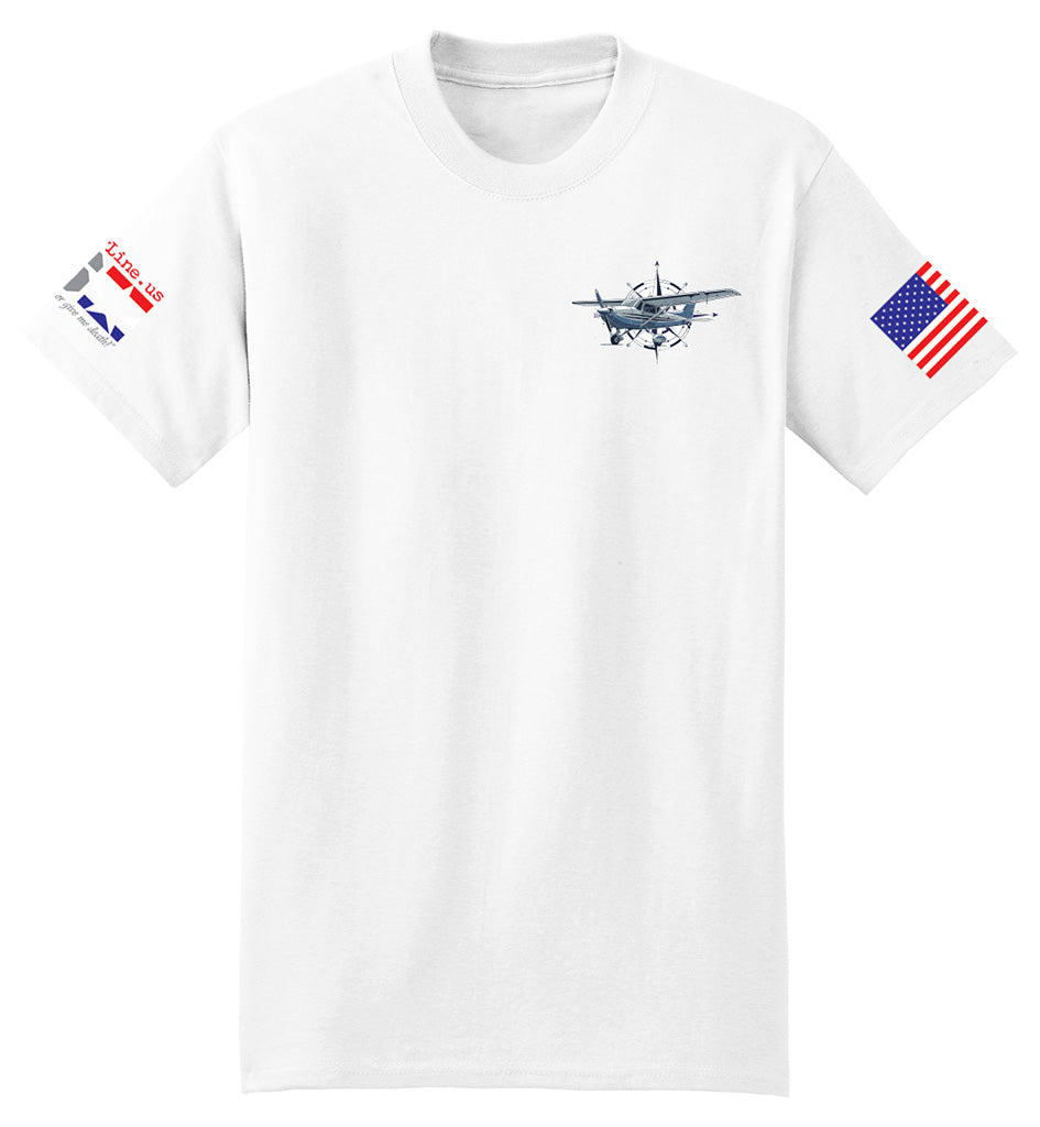 Pilots Looking Down (White) - T-Shirt
