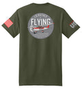 I'd Rather Be Flying (Fatigue Green) - T-Shirt
