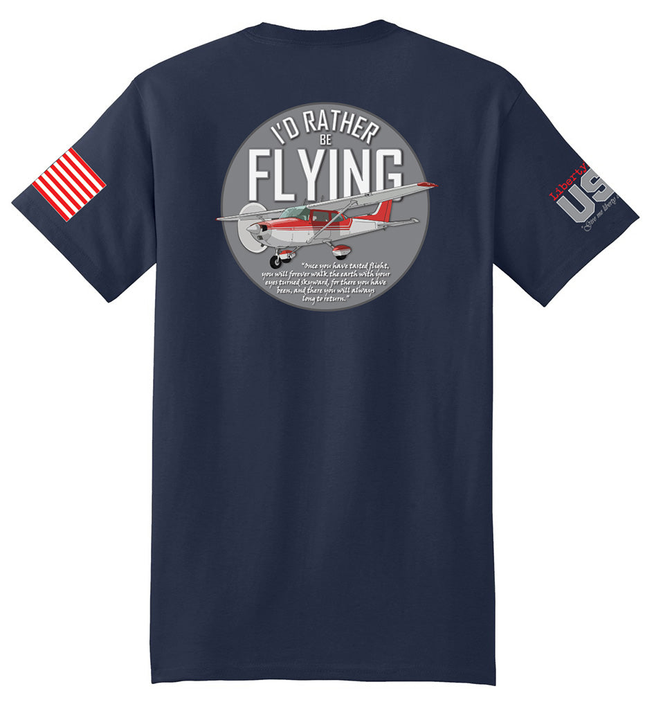 I'd Rather Be Flying (Navy) - T-Shirt