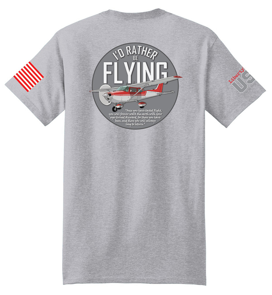 I'd Rather Be Flying (Steel) - T-Shirt