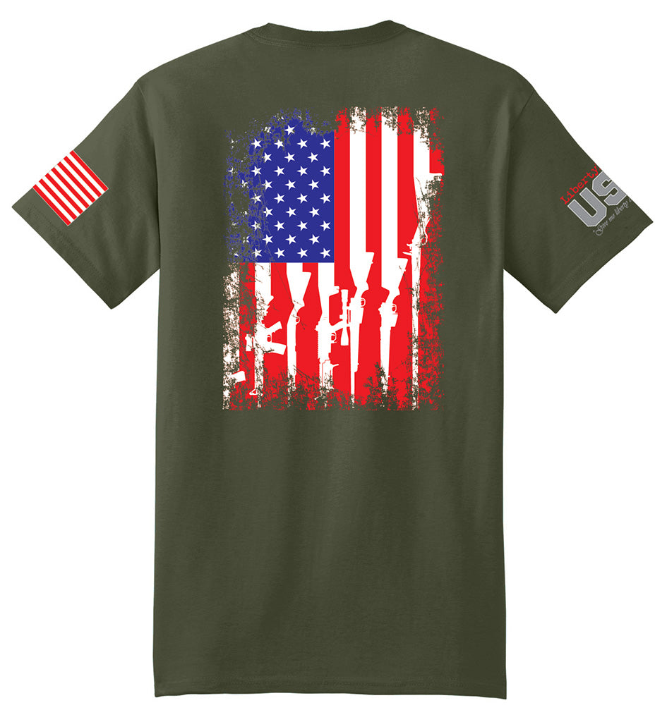 Arms Flag (Fatigue Green) - T-Shirt