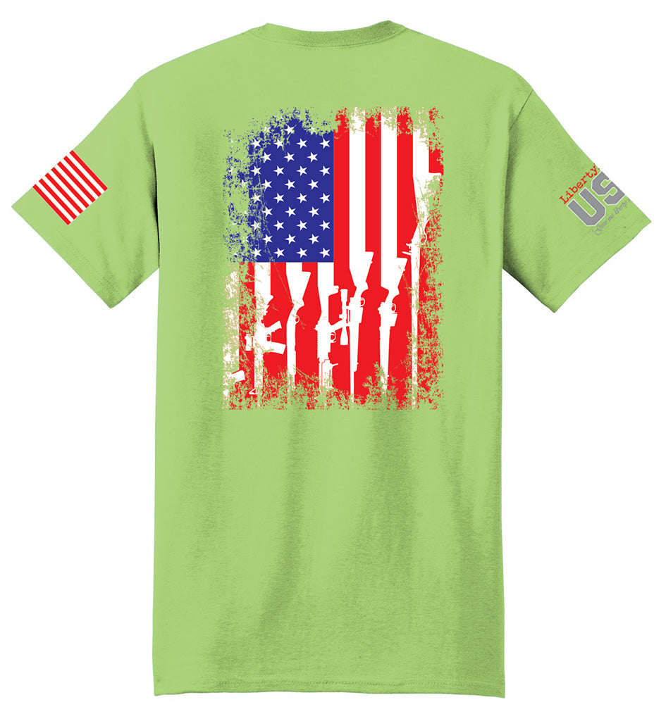 Arms Flag (Lime) - T-Shirt
