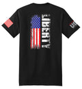 Liberty Flag (Black) - T-Shirt