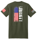 Liberty Flag (Fatigue Green) - T-Shirt