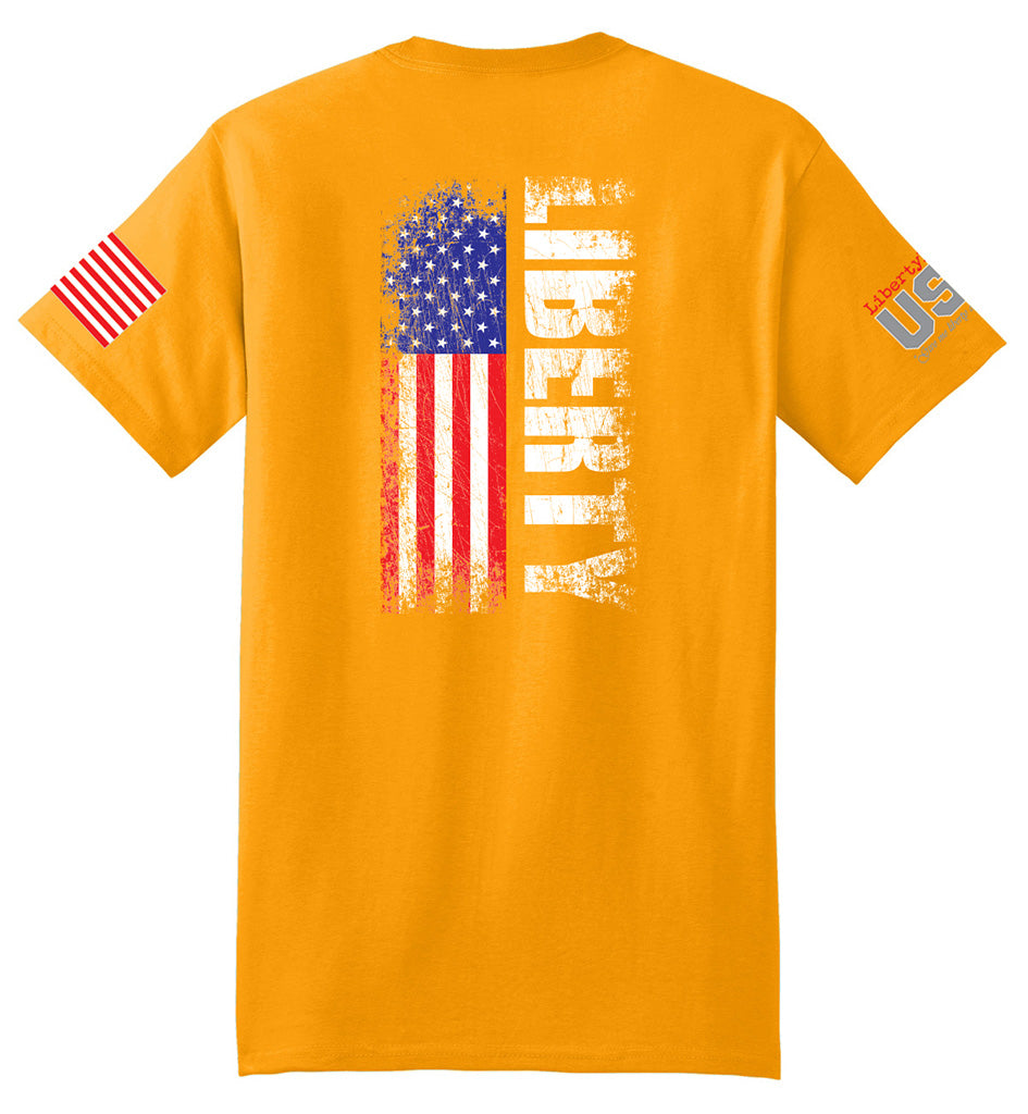 Liberty Flag (Gold) - T-Shirt