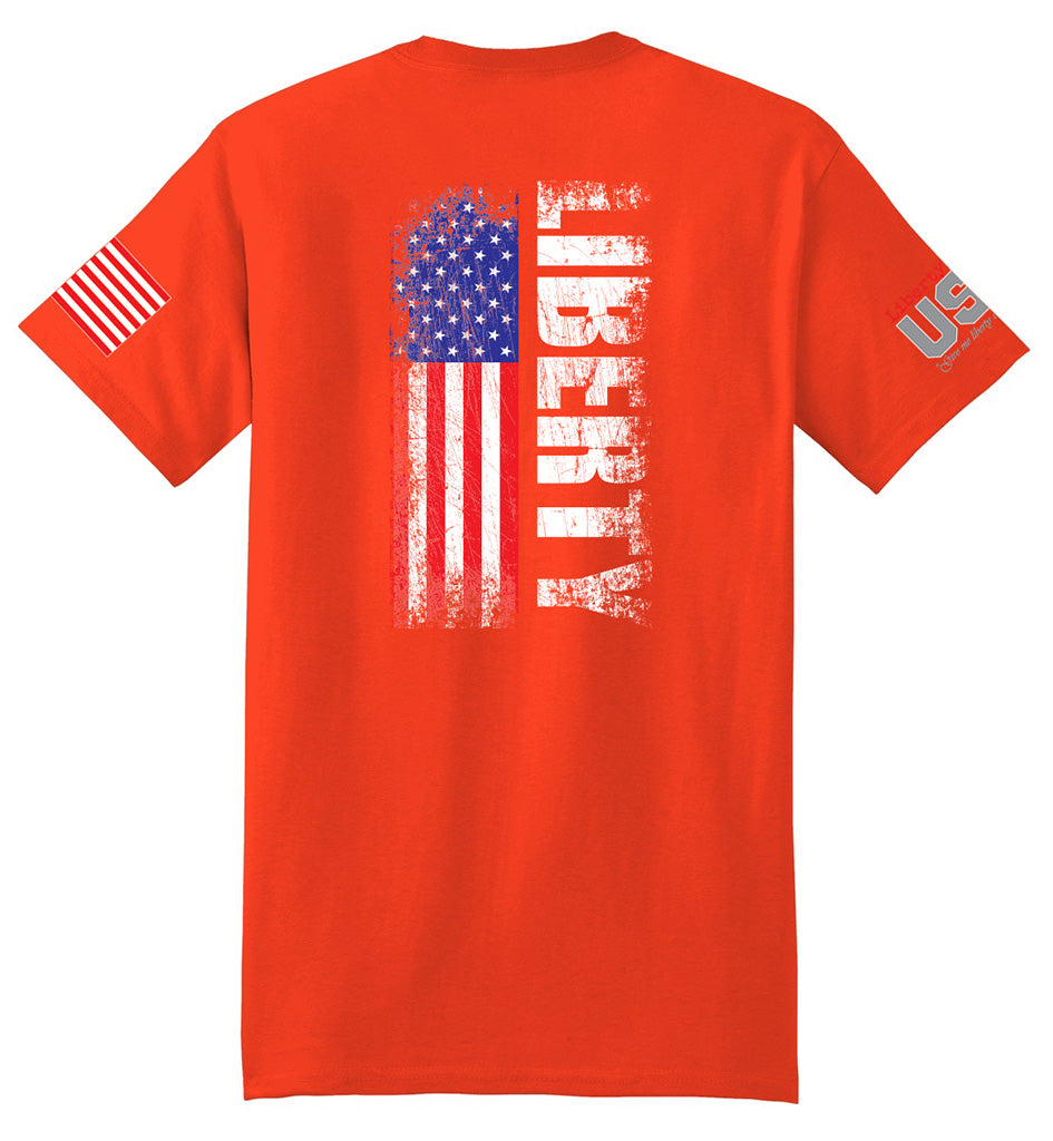Liberty Flag (Orange) - T-Shirt