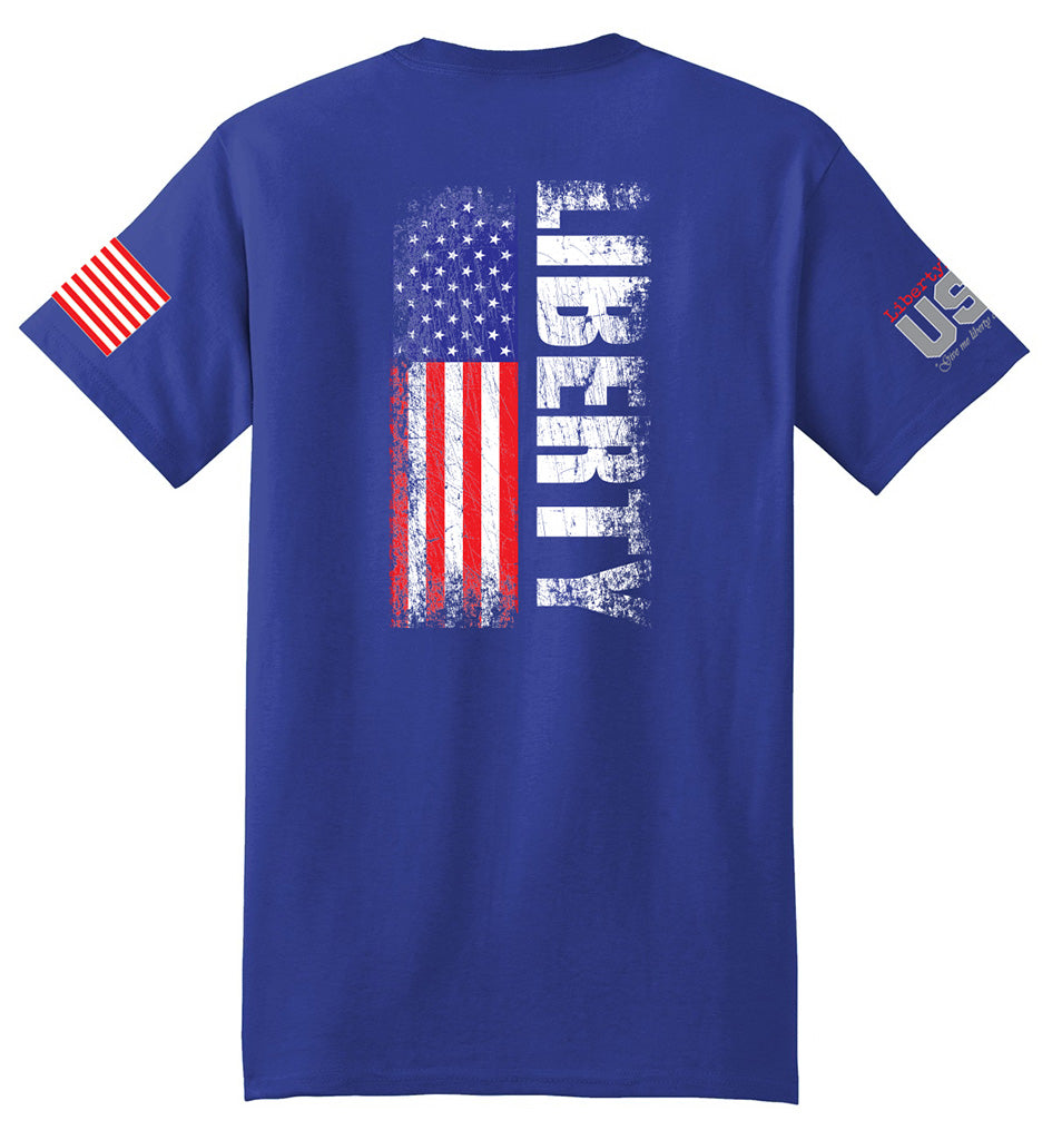 Liberty Flag (Royal Blue) - T-Shirt