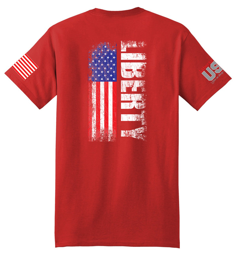 Liberty Flag (Red) - T-Shirt