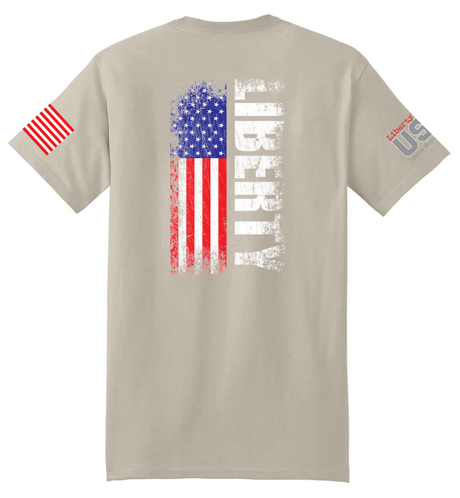Liberty Flag (Sand) - T-Shirt