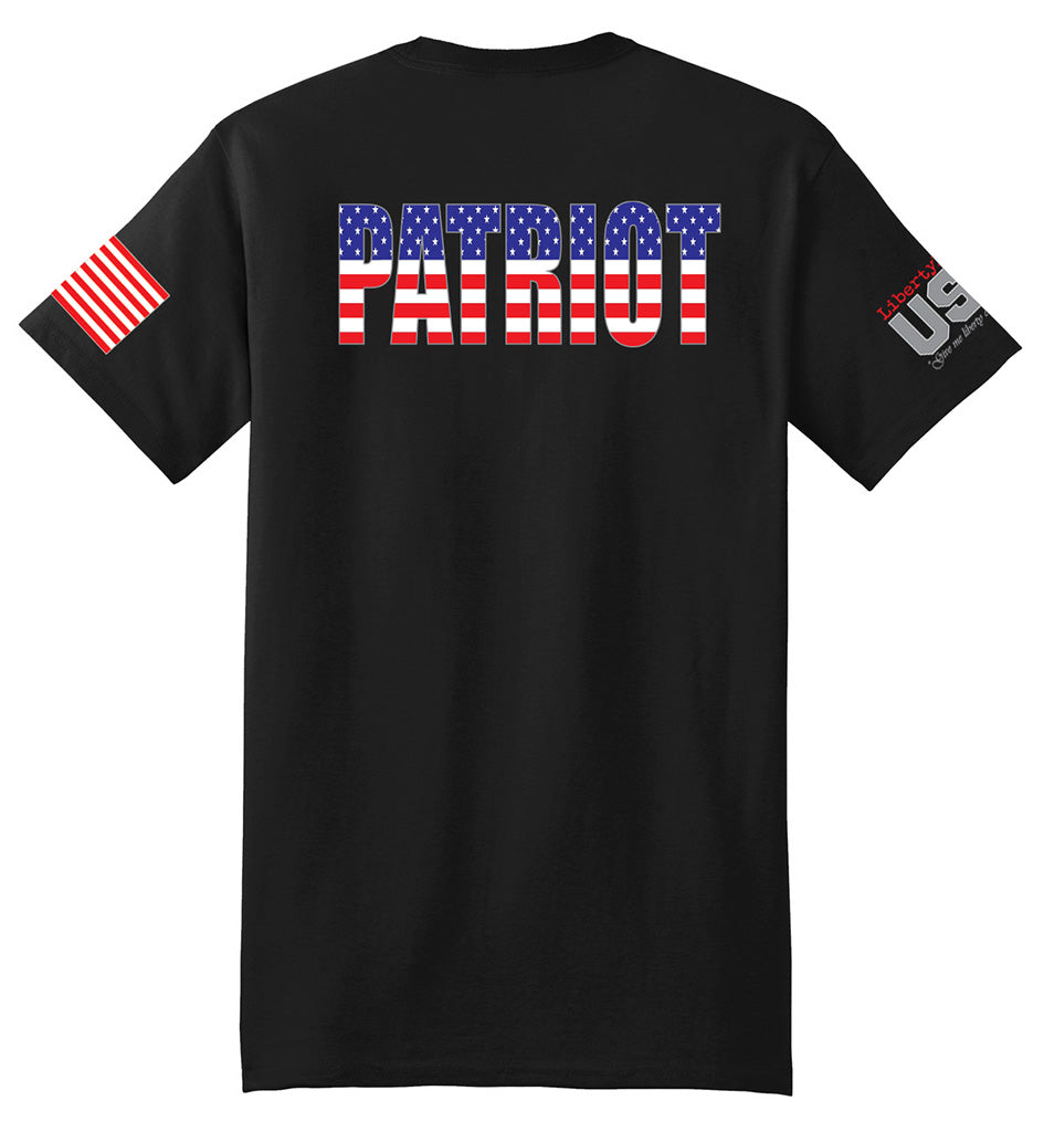 Patriot Stars & Stripes (Black) - T-Shirt