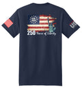 USA 250th Liberty Flag (Navy) - T-Shirt