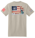 USA 250th Liberty Flag (Sand) - T-Shirt