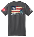 USA 250th Liberty Flag (Smoke Gray) - T-Shirt
