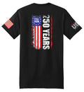 USA 250th Banner (Black) - T-Shirt