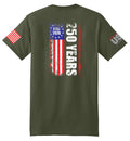 USA 250th Banner (Fatigue Green) - T-Shirt