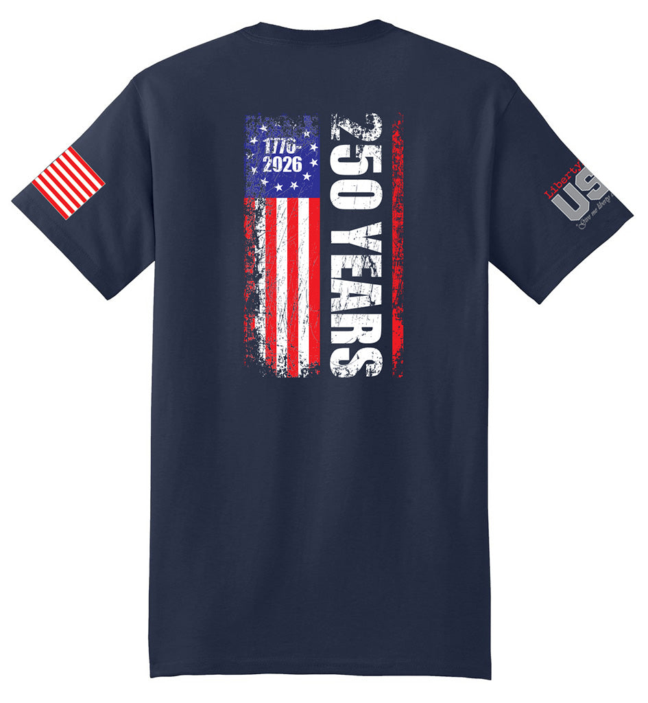 USA 250th Banner (Navy) - T-Shirt