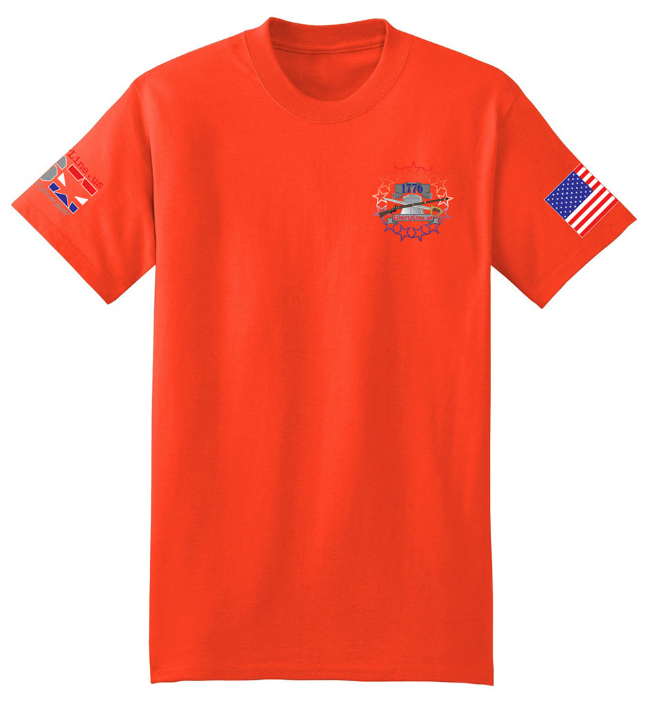 USA 250th Banner (Orange) - T-Shirt