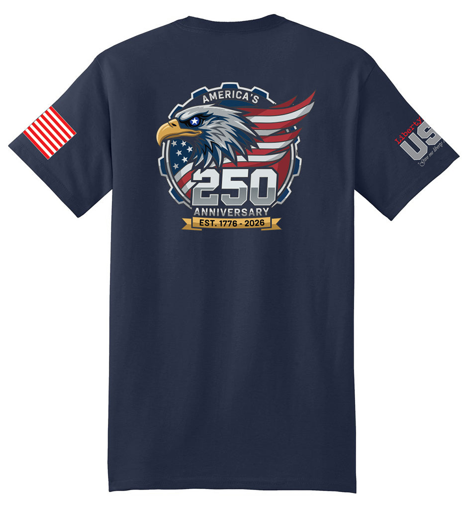 USA 250th American Eagle (Navy) - T-Shirt